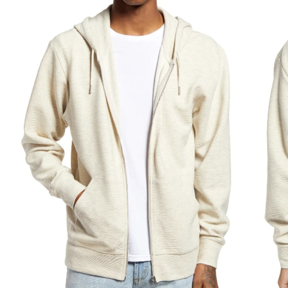 COPY - BP Men's Ottoman Split Pockets Full-Zip Hoodie - L